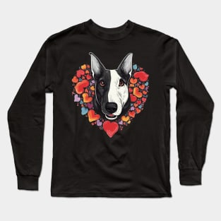 Bull Terrier Valentine Day Long Sleeve T-Shirt